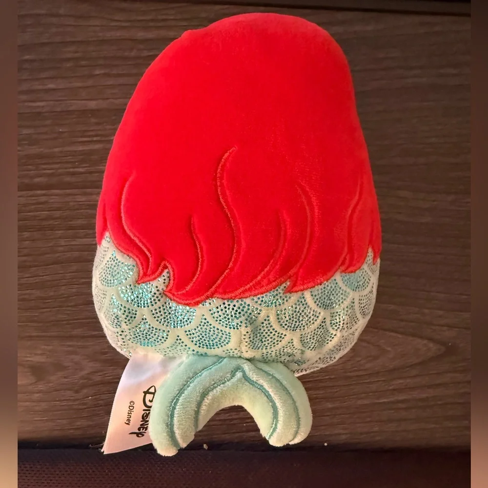 Ariel Squishmallows Disney Little Mermaid Plush Kellytoy Toy Like New - Picture 2 of 6